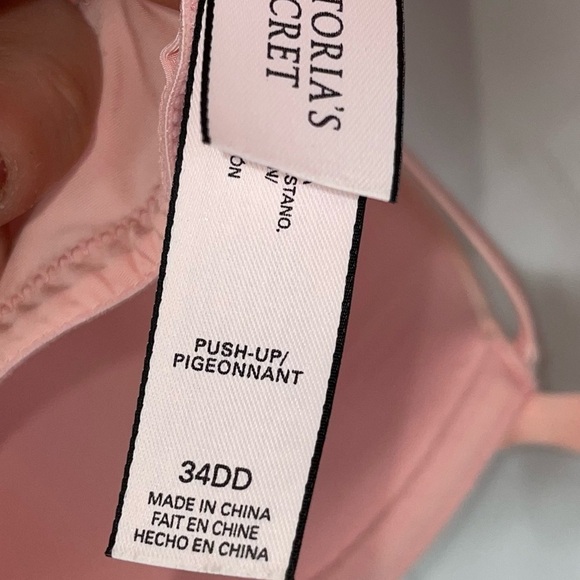 Victoria’s Secret Bra Strappy Front Full Coverage Push Up Bra Adjustable Straps - Picture 5 of 6